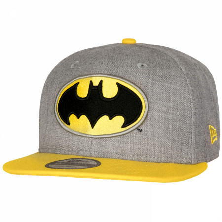 Batman Symbol Heathered New Era 9Fifty Adjustable Hat